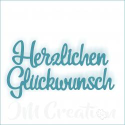 Stanzschablone - Herzlichen Glückwunsch